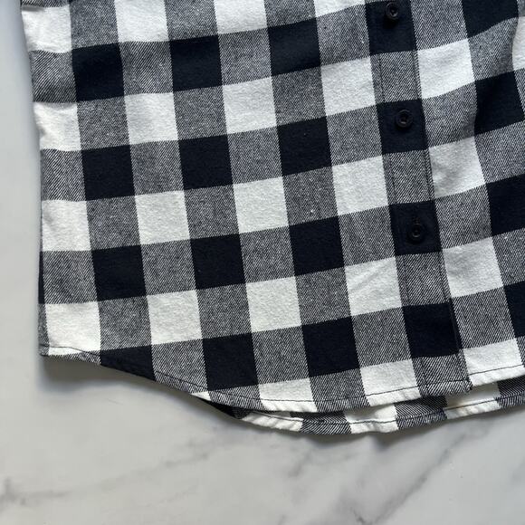 Harley Davidson rustic flannel paid shirt Size M Embroidered western cabin core - Picture 12 of 13